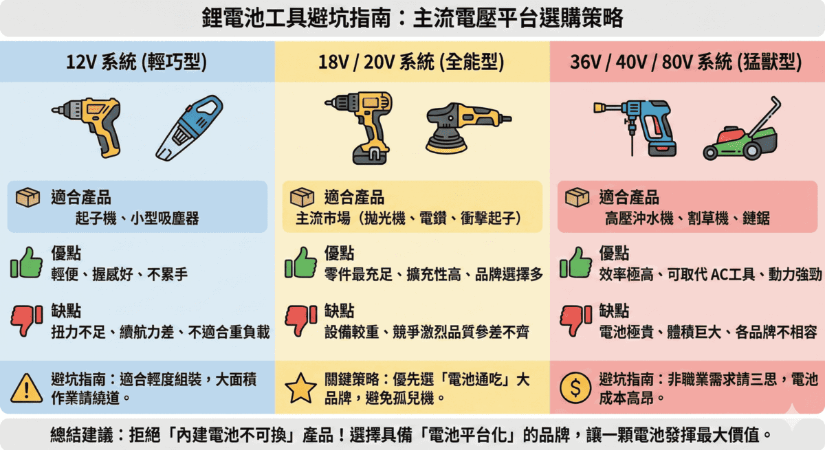 鋰電池產品主流電壓平台
